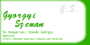 gyorgyi szeman business card
